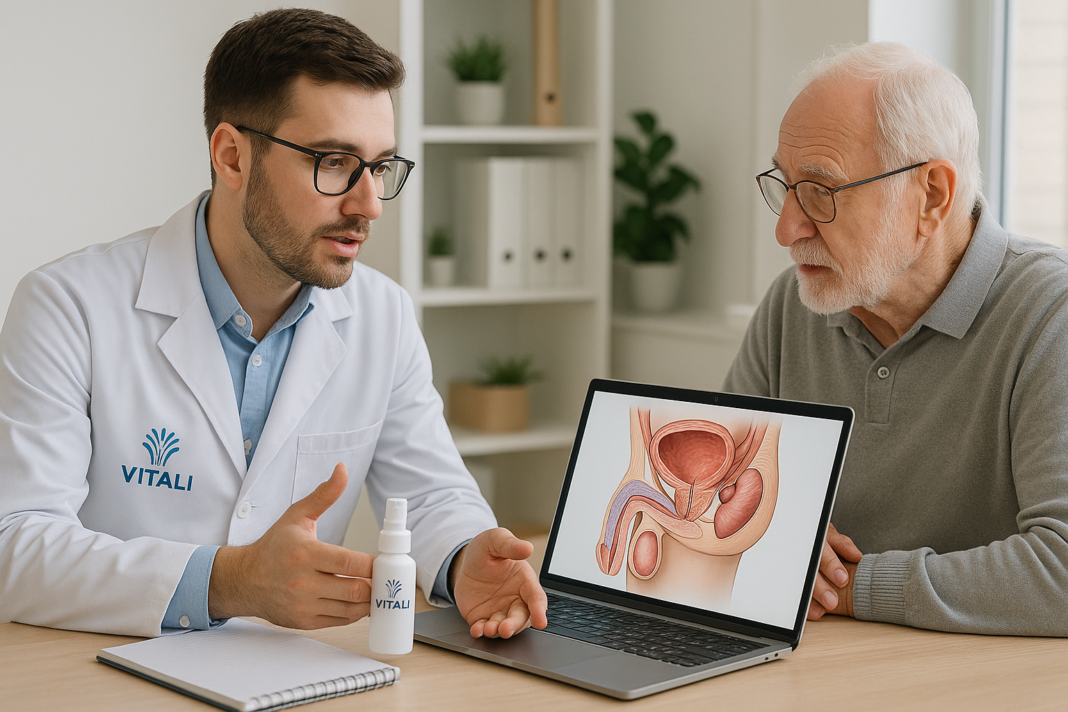 Consulta Médica sobre Saúde Masculina com Orientação Profissional